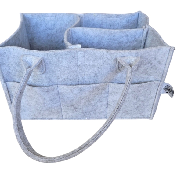 Gray Felt Tote Organizer - Picture 7 of 8